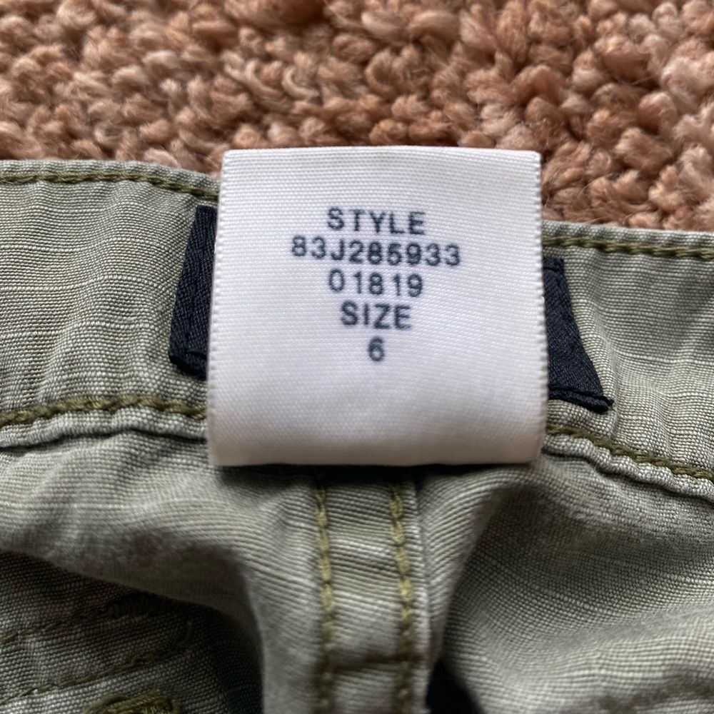 Y2K Polo Jeans Co Ralph Lauren Military Style Army Green Women’s Shorts 6 VTG - Picture 6 of 8
